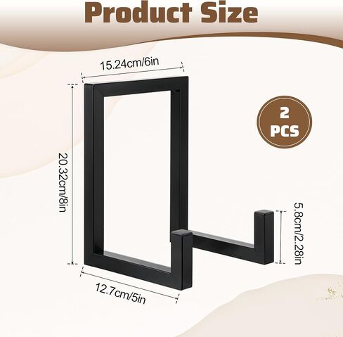 2 Pcs Vinyl Record Storage, Black Metal Tabletop Record Holder for Albums, Record Display Stand for Any Size Records in Saudi Arabia