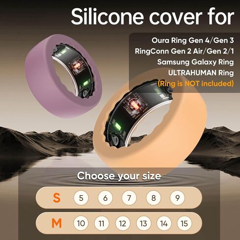 علبة تغطية Sundo متوافقة مع حلقة Oura Gen 4/Gen 3/Samsung Galaxy/Ringconn/Ultrahuman ، محامي السيليكون المرن المضاد للخلع للرجال للرجال الذين يعملون على صالة الألعاب الرياضية in Saudi Arabia