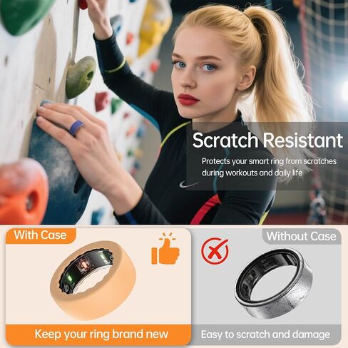 علبة تغطية Sundo متوافقة مع حلقة Oura Gen 4/Gen 3/Samsung Galaxy/Ringconn/Ultrahuman ، محامي السيليكون المرن المضاد للخلع للرجال للرجال الذين يعملون على صالة الألعاب الرياضية in Saudi Arabia