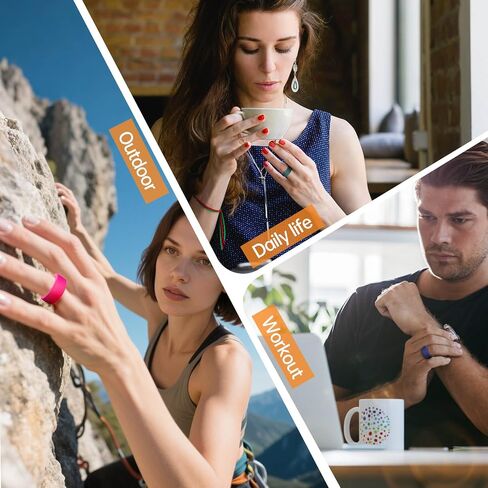 علبة تغطية Sundo متوافقة مع حلقة Oura Gen 4/Gen 3/Samsung Galaxy/Ringconn/Ultrahuman ، محامي السيليكون المرن المضاد للخلع للرجال للرجال الذين يعملون على صالة الألعاب الرياضية in Saudi Arabia