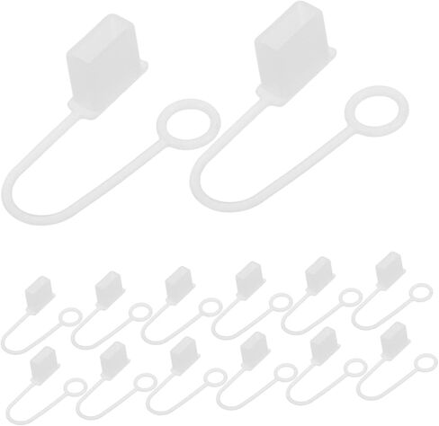 Popetpop 30pcs Cover Cover Cover Cover Cops Type Silicone Dust Plugs لشحن المنافذ حماية مرنة ودائمة لواجهات USB متوافقة مع محركات الأقراص الفلاش والأجهزة المحمولة in Saudi Arabia