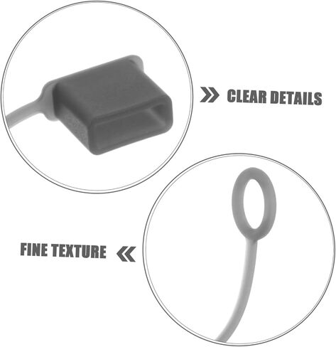 POPETPOP 30pcs USB Port Cover Caps Type Silicone Dust Plugs for Charging Ports Flexible and Durable Protection for USB Interfaces Compatible with Flash Drives and Mobile Devices in Kuwait