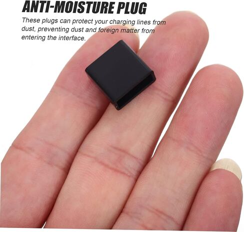 Popetpop 20 PCS USB ذكر مقاومة الغبار واقي كبسولات غطاء منفذ USB لحماية الكابلات u سدادة التوافق in Saudi Arabia