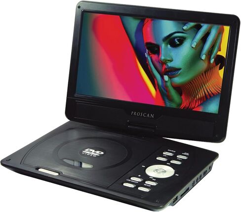 proscan PDVD1030 10 في. مشغل DVD على الشاشة المحمولة مع جهاز التحكم عن بُعد وسماعة الأذن in Saudi Arabia