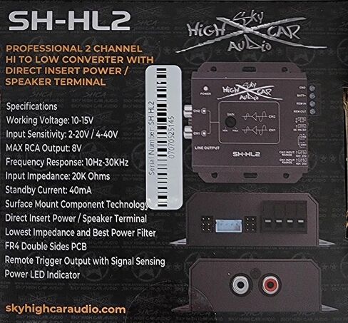 Sky High Car Audio 2 Channel Hi to Low Converter in Saudi Arabia