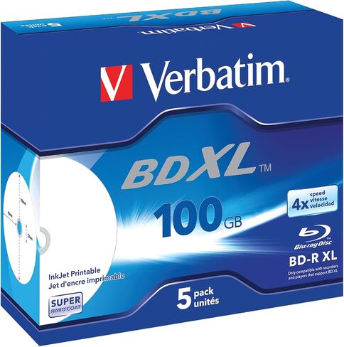 Verbatim 43789 BD-R XL جانب واحد قابل للطباعة ، طبقة مزدوجة in Saudi Arabia