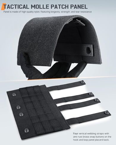 Molle Hook&Loop Panel, Mounting Placard Platform for Hook-Backing Pouch,Tactical Molle Attachment for Morale Patch and Backpack Accessories(10″x 6″, 1Pcs) in Kuwait