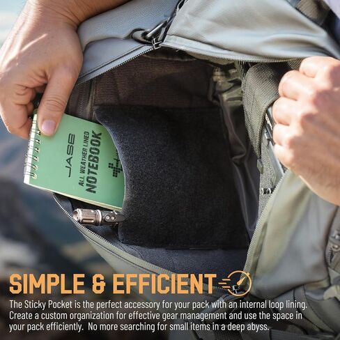 LIVANS Tactical Hook&Loop Pouch,EDC Admin Bag Insert Utility Storage Organizer Pocket for Chest Rig Backpack Accessories, Sleeve Expansion Pouches for Mini Notebook and Cellphone in Saudi Arabia