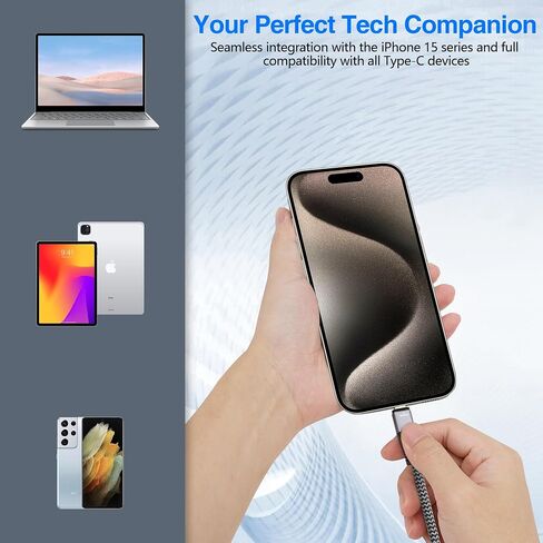 4K USB C to Mini DisplayPort Adapter, USB Type-C Male (Source) to Mini DP Female (Screen) Connector 4K@60Hz for iPhone16 Series, MacBook Pro, Air, iPad Pro in Kuwait