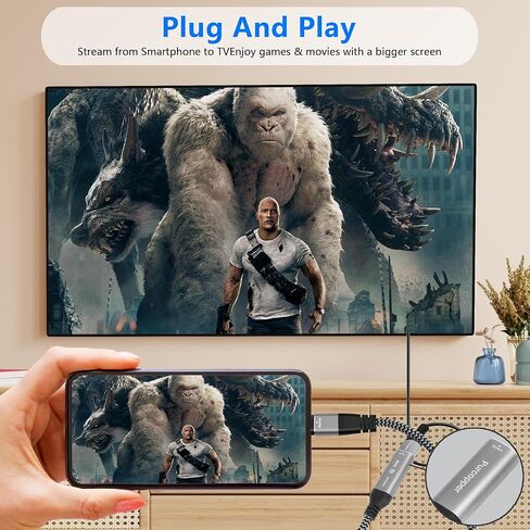 4K USB C to Mini DisplayPort Adapter, USB Type-C Male (Source) to Mini DP Female (Screen) Connector 4K@60Hz for iPhone16 Series, MacBook Pro, Air, iPad Pro in Kuwait
