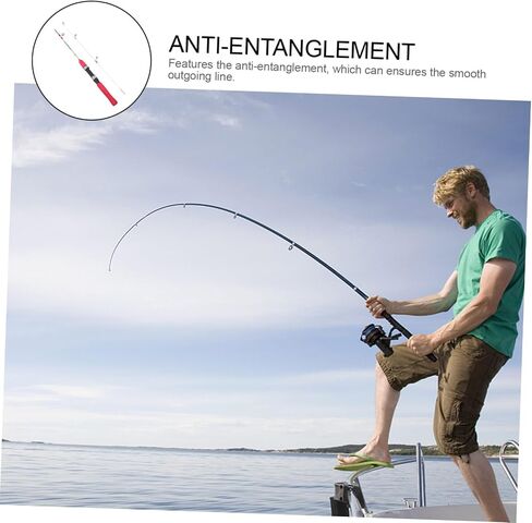 Portable Adjustable Ice Fishing Rod Lightweight Outdoor Fishing Tool for Shrimp Fishing and More Durable Design with Non Slip Handle for Comfortable Use in Saudi Arabia