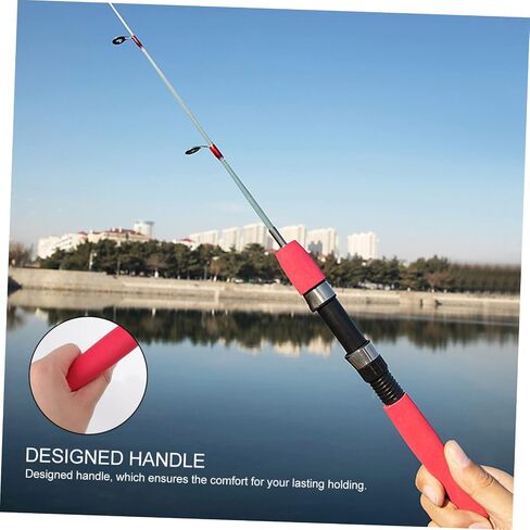 Portable Adjustable Ice Fishing Rod Lightweight Outdoor Fishing Tool for Shrimp Fishing and More Durable Design with Non Slip Handle for Comfortable Use in Saudi Arabia