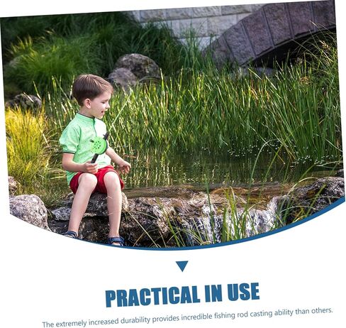 Portable Fishing Rod Durable Angling Pole for Boys Convenient Plaything for Ice Lightweight Easy to Carry in Saudi Arabia
