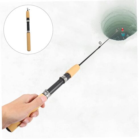 Upkoch Ultra Short Portable Portable Rod Rod Boy Lightweight Fishing Poer لاستخدام في الهواء الطلق مصنوعًا للتصميم الصديق للتصميم المضغوط والقوي in Kuwait