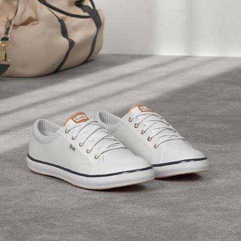 حذاء رياضي نسائي من نسيج قطني مضلع مركز من Keds in Saudi Arabia