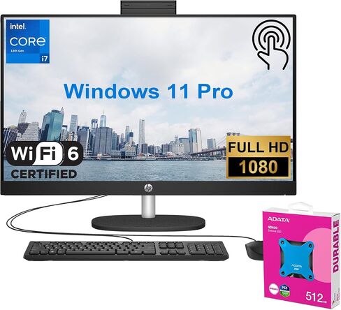 HP 2025 All in One Desktop Computer, 21.5 Inch FHD LED Display, Intel Celeron J4025, Wi-Fi 6, Windows 11 Pro, 32 GB RAM, 2 TB SSD, Bluetooth, Home PC, w/Accessories in Saudi Arabia
