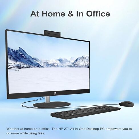 HP 2025 All in One Desktop Computer, 21.5 Inch FHD LED Display, Intel Celeron J4025, Wi-Fi 6, Windows 11 Pro, 32 GB RAM, 2 TB SSD, Bluetooth, Home PC, w/Accessories in Saudi Arabia