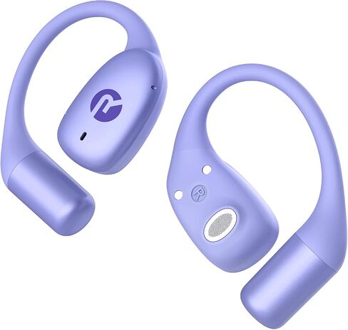 Raycon Essential Open Open Ambuds-Wireless Wireless Open Bluetooth 6.0 سماعات الرأس ، ووزن خفيف للغاية ، وتصميم خطاف الراحة ، ومقاومة للماء IPX5 ، وعمر البطارية 36 ساعة (أسود) in Saudi Arabia