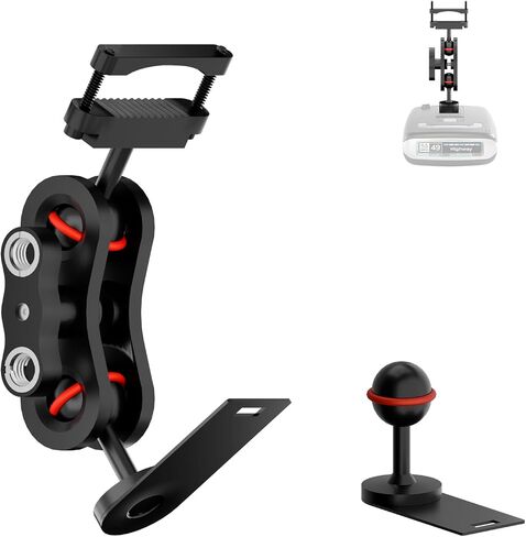 Radar Detector Mount, Aluminum Rearview Mirror Rod Radar Bracket, Suitable for Uniden Radar Model in Saudi Arabia