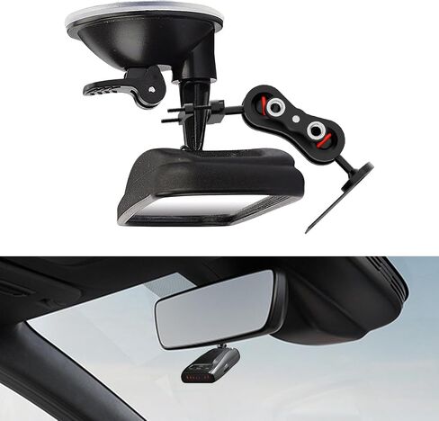 Radar Detector Mount, Aluminum Rearview Mirror Rod Radar Bracket, Suitable for Uniden Radar Model in Saudi Arabia