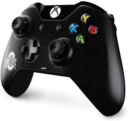 Skinit Decal Gaming Skin Compatible with Xbox One Controller - Officially Licensed Ohio State University OSU Ohio State Black Design in Saudi Arabia