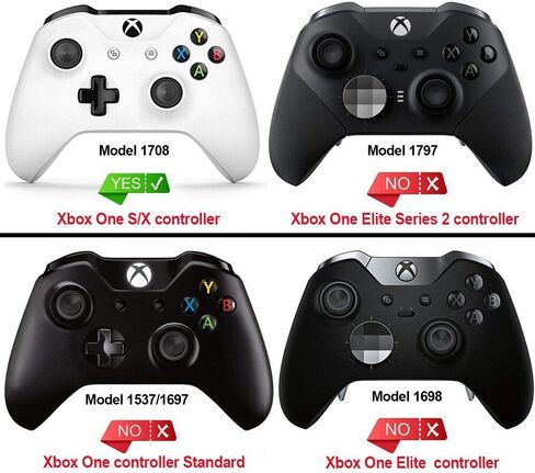 ألواح خلفية قاع قاع ناعمة متطرفة اللمسات المخصصة لوحدة التحكم في Xbox One S & One X ، والسكارليت Red Replacement Rails Shell Side W/غطاء بطارية لـ Xbox One S X Controller Model 1708 in Kuwait