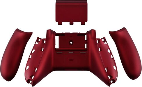 ألواح خلفية قاع قاع ناعمة متطرفة اللمسات المخصصة لوحدة التحكم في Xbox One S & One X ، والسكارليت Red Replacement Rails Shell Side W/غطاء بطارية لـ Xbox One S X Controller Model 1708 in Kuwait