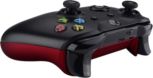 ألواح خلفية قاع قاع ناعمة متطرفة اللمسات المخصصة لوحدة التحكم في Xbox One S & One X ، والسكارليت Red Replacement Rails Shell Side W/غطاء بطارية لـ Xbox One S X Controller Model 1708 in Kuwait