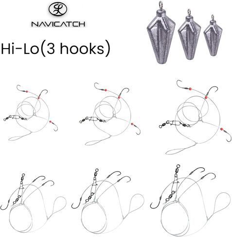 USA-Designed Bottom Fishing Rig Kit – Hand-Tied Hooks Made in USA – Saltwater & Freshwater with Japanese Hooks, PE Line & Weights – Catfish, Flounder, Cod, Walleye, Porgy, Sea Bass, Striper, Redfish in Saudi Arabia