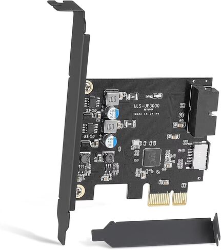 Sinefine PCIe x1 to 19Pin USB 3.0 Header and Type E (A Key) Card,USB Front Panel Adapter in Kuwait