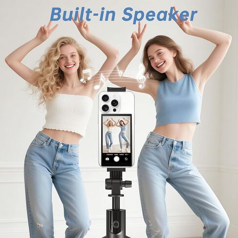 Yatao Back Camera Selfie Monitor for iPhone & Android | شاشة مراقبة Selfie Vlog مع بطارية كبيرة ، والتحكم في Bluetooth ، لا يوجد تأخير الصوت ، لمشاركي محتوى YouTube/Tiktok ، دفق مباشر in Kuwait