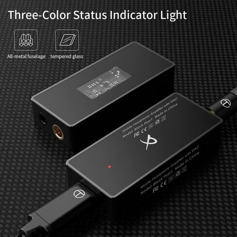 TRN Black Pearl Portable Hi-Fi Digital Audio Decoder 3.5+4.4 Output Dual CS43131 PCM 384kHz 32Bit DSD256 DAC Headphone Amplifier in Saudi Arabia