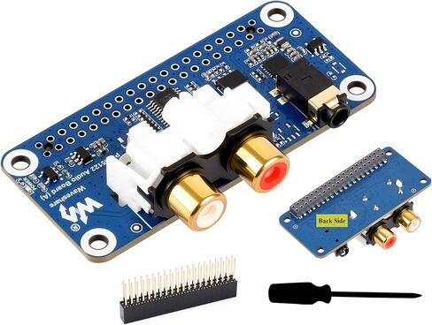 PCM5122 HIFI I2S DAC Sound Card Audio Audio متوافق مع Raspberry PI 5/4B/3B+/3B/PI Zero W/Zero 2W/PICO W/PICO 2W ، ترميز/decoding ستيريو ، in Saudi Arabia