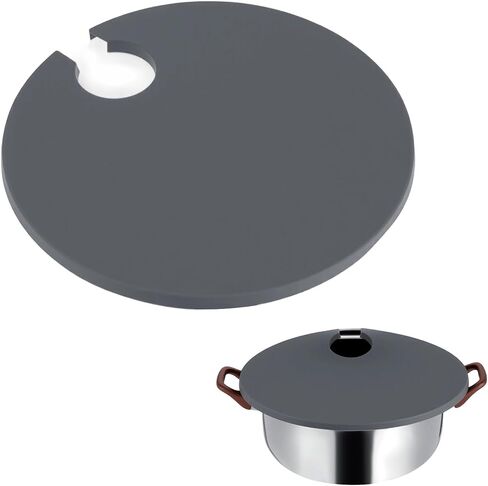غطاء سيليكون Sous Precision Precision ، يناسب 10.5 "إلى 11" أواني متوافقة مع طهاة Vide Sous يمنع تبخر الماء والاحتفاظ بالنكهة للمخزون (رمادي) in Saudi Arabia