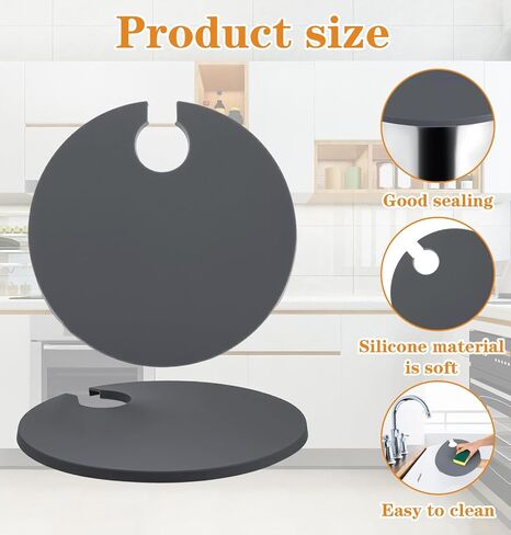 غطاء سيليكون Sous Precision Precision ، يناسب 10.5 "إلى 11" أواني متوافقة مع طهاة Vide Sous يمنع تبخر الماء والاحتفاظ بالنكهة للمخزون (رمادي) in Saudi Arabia