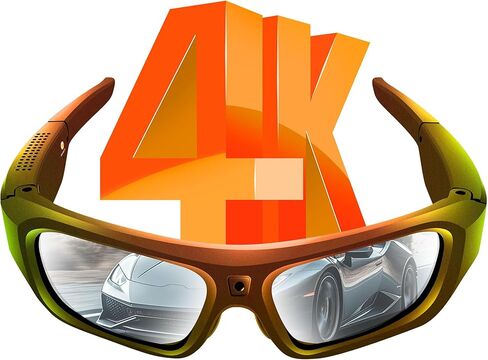 Camera Glasses 4K, 2025 Upgrade Smart Sunglasses Camera for Men, Smart Video Eyeglasses with UV400 Protection for Outdoor Sports, Cycling, Hiking, Running, Style Meets Function in Kuwait