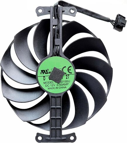 95mm 12V الرسومات بطاقة التبريد مروحة T129215BU CF1012D FDC10U12D9-C الاستبدال/التوافق مع ASUS PHOENIX GTX 1650 RTX 3050 3060RX 6400 in Saudi Arabia