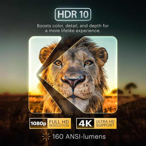 Kodak Luma 500 Mini Projector | 1080p Full HD Portable Outdoor Projector with Wi-Fi, Bluetooth, HDMI & USB | Google TV 11.0 OS, Netflix Certified, Chromecast Built-In, Black, 150 in Saudi Arabia