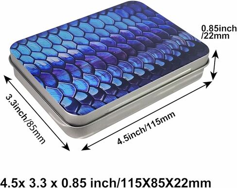 Aventik 2 Pack Compact Metal Fly Flish Flies Flies Case Lightweight Tinplate مع فتحات السيليكون تتناسب مع تخزين ذبابة رطبة وجافة ، منظم معالجة في الهواء الطلق (المجموعة ب) in Kuwait
