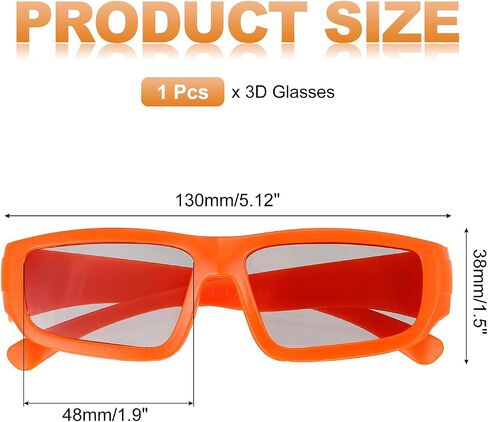 نظارات عرض ثلاثية الأبعاد Meccanixity ، نظارات ثلاثية الأبعاد دائرية سلبية لـ Anaglyph السينمائية السينمائية. in Saudi Arabia