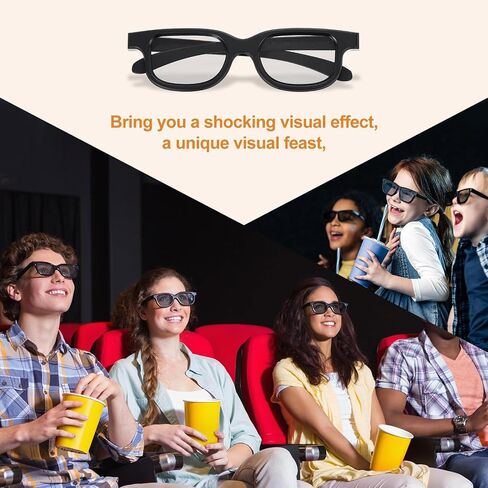 نظارات عرض ثلاثية الأبعاد Meccanixity ، نظارات ثلاثية الأبعاد دائرية سلبية لـ Anaglyph السينمائية السينمائية. in Saudi Arabia