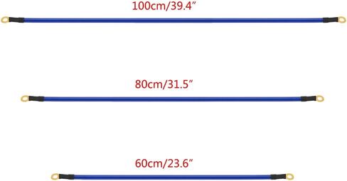 5PCS Ground Wire, Universal Car Grounding Kit, 5-Point Auto Car Earth Cable, PVC Car Grounding Wire Kit Accessories, Engine Earth Cables Automotive Replacement Parts (Blue) in Saudi Arabia