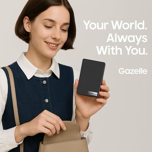 Gazelle عالية السرعة عالية السرعة 500 جيجا بايت محمولة خارجي خارجي محمول-2 في 1 النوع C & USB 3.0 ، متوافق مع الكمبيوتر الشخصي ، MAC ، الكمبيوتر المحمول ، PS4 ، Xbox ، iPad ، الكمبيوتر اللوحي ، الجوال (أسود)-ضمان لمدة عام واحد in Kuwait