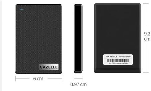 Gazelle عالية السرعة عالية السرعة 500 جيجا بايت محمولة خارجي خارجي محمول-2 في 1 النوع C & USB 3.0 ، متوافق مع الكمبيوتر الشخصي ، MAC ، الكمبيوتر المحمول ، PS4 ، Xbox ، iPad ، الكمبيوتر اللوحي ، الجوال (أسود)-ضمان لمدة عام واحد in Kuwait