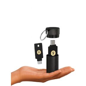 حالة واقي key-key-keykain Yubikey لـ 5/5C NFC-تخزين آمن مفتاح واحد ، مقاوم للماء ومقاومة للخدش لـ Everyday Carry (أسود) in Kuwait