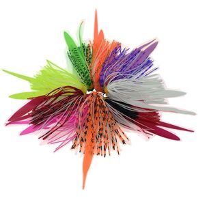 9pcs/Lot Luminous Inchiku Silicone Skirt Belt Assist Rig Lure Bait Beard Sea Accessories Fishing Tackle in Kuwait