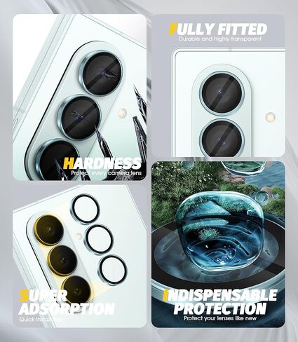 orzero (مجموعتان) حامي عدسة الكاميرا متوافقة مع Samsung Galaxy Z Fold 7 ، Protector de Cámera واحد خطوة واحدة صينية الفرد حلقة حلقة معدنية الصديقة - أسود in Saudi Arabia
