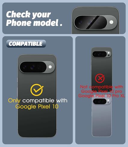 Orzero (3 Pack) Camera Lens Protector متوافق مع Google Pixel 10 (ليس لنموذج Pro/XL) ، واقي من الزجاج المقسّر في حالة حامي De Cámera in Saudi Arabia