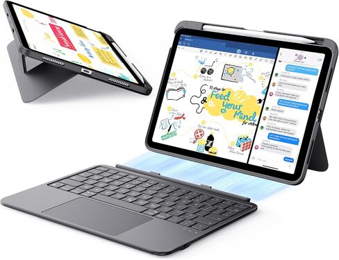 ESR iPad Air 11" (M3/M2) & 5th/4th Gen Flex Keyboard Case, Ultra-Light Magnetic Detachable Keyboard with Writing/Viewing Modes, Larger Precision Trackpad, Dark Gray in Saudi Arabia