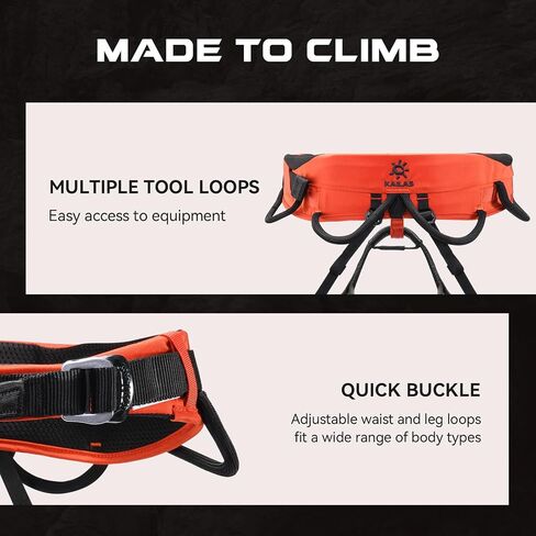 Kailas Kids Rock Climbing تسخير حزام سلامة الطفل تسلق الحزام معدات قابلة للتعديل لخفيفة الوزن المبتدئين المبتدئين الشباب in Kuwait